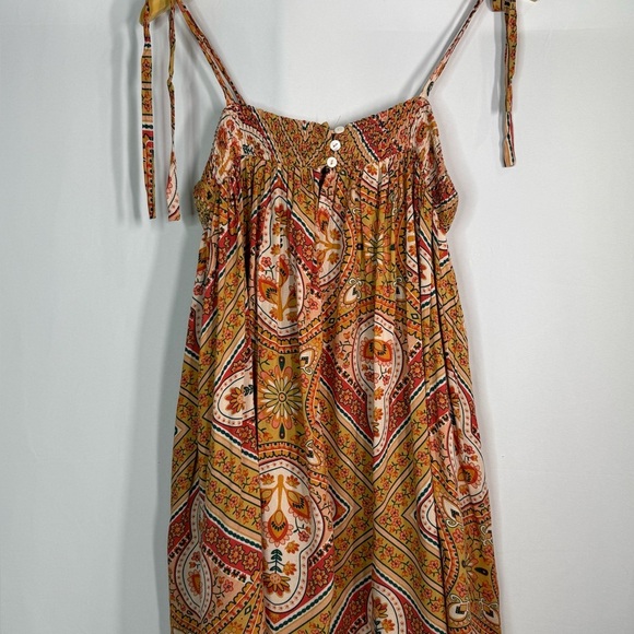 Bohemian‎ Paisley Romper with Tie Straps-Med. - Picture 6 of 8
